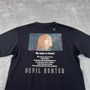 Uniqlo x Chainsaw‎ Man Kosuke Kawamura Devil Hunter T-Shirt Men's Small Black